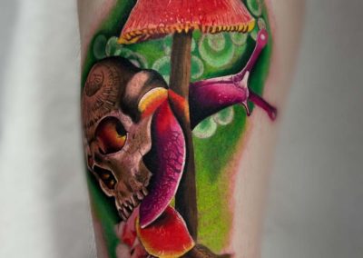 Funny Monkey color tattoo by Visual Impact Tattoo Gallery